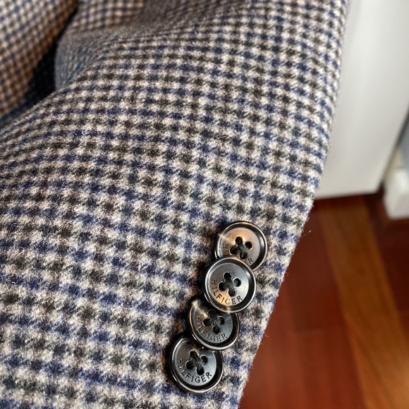 Tommy Hilfiger blazer coat wool plaid - Picture 7 of 14